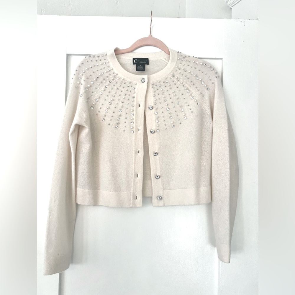 Bloomingdale’s Cashmere Bejeweled Cardigan